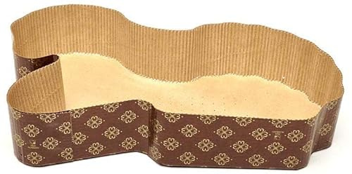 Zeus Party Stampo Agnello Torta Pasquale - Forme per Dolci di Pasqua in Carta da Forno Monouso - Stampi per Colombe Resistenti in Varie Taglie 750g (5 STAMPI)