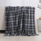 Elegant Comfort Velvet Touch Ultra Plush Christmas Holiday Printed Fleece Throw/Blanket-50 x 60inch, (Gray Plaid)