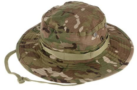 Herren Camouflage Sonnenhut,UV Schutz Safari Hut Mesh Outdoor Multicolor Sonnenschutz Chapeau Abgerundeter Hut für Tactical Airsoft Paintball Aufstieg Camping