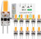 G4 LED Lampen Dimmbar, 3W G4 LED Birnen 3000K Warmweiß 300lm, Ersatz für 30W Halogenlampen, Kein Flackern 360° Lichtwinkel,12-24V AC/DC,10er Pack [Energieklasse E]