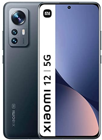 Xiaomi 12 Smartphone, Pantalla AMOLED 6.28 120Hz, Snapdragon 8 Gen 1, Batería 4500mAh, NFC, 8+128 Gris (Versión España)