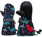 JANGANNSA Baby Handschuhe Winter Kinder Fäustlinge Baby Junge Mädchen Wasserdicht Gloves Unisex Outdoor Handschuhe Skihandschuhe 1-6 Jahre