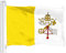 G128 Vatikan-Stadt-Flagge, 90x150 cm, LiteWeave Pro Serie, bedrucktes 150D Polyester, Länderflagge, für drinnen und draußen, Messingösen, dicker und langlebiger als 100D 75D Polyester