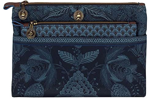 PiP Studio [W0724] Cosmetic Bag Combi Kyoto Festival Indigo Blue 26x18x7.5cm/22