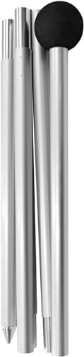 COMMOUDS 210x210cm Sonnenschirmstangen, One Pack Faltbare Pole für Strand Schirm Schatten Zelt, 178cm