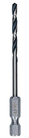 Bosch Sechskantbohrer HSS PointTeQ 3,5 mm 10 Stk