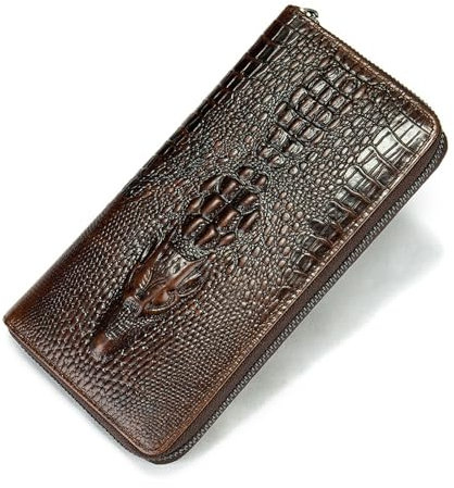FANDARE Herren Geldbörse Kreditkartenetui Leder Geldbörse Herren mit Münzfach & RFID Schutz Geldbörse Brieftasche Männer Portmonee Geldklammer Kreditkartenetui Geldbeutel Portemonnaie Braun