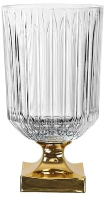 Nachtmann [W0724] Vase auf Fuß in Gold STK/1 651/81/32cm Minerva