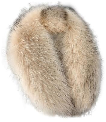 Fellkragen für Kapuze, Mode Wärm Kunstpelz Pelzschal Kunstfell Fellkragen Kapuzen Winter Fellimitat Fuchs Schal mit Knöpfe für Wintermantel Jacke Parka 60cm