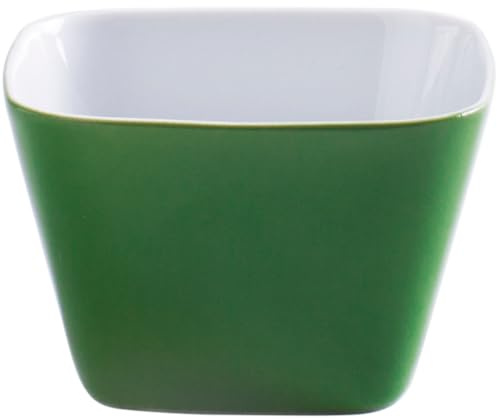 KAHLA 206010A69274C Pronto Colore kleine Schale eckig 6x6 cm smaragd green|dunkelgrünes Schälchen aus Porzellan