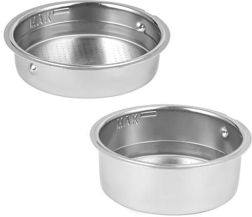 CASABREWS 51mm Filter Basket for CASABREW'S Espresso Machine CM5418, Two Units Including One Cup and Double Cup Size