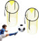 Roontin Top Bins Football Targets - Set of 2 Soccer Goal Nets for Precision Training - 45cm/58cm Football Goals Football Targets for Accurate Shots - Ideal Football Practice Equipment