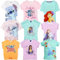 Disney - Bambina - T-Shirt Maglia Maglietta a Maniche Corte [Wish 1251 Viola - 6 Anni]