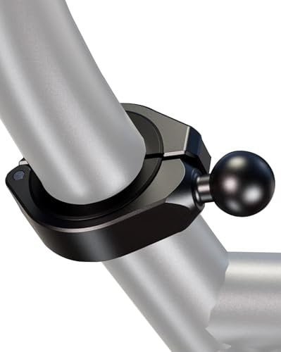 iMESTOU ATV 1 Ball Mount Adapter Compatible with RAM B Size Components or Other 1 Ball Double Socket Arm, Aluminum Large Clamp Mount Base Fits on ATV UTV 1.5''/1.75''/1.85''/2''/2.1'' Handlebars