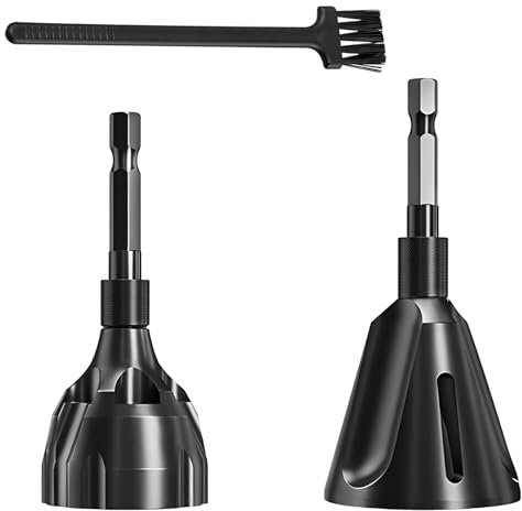 SRTSTR 3er Set Entgraten Externes Fasenwerkzeug Abnehmbar 3-20mm/5-25mm, Entgrater Metall Mit Sechskantgriff, Rohr Entgrater Deburring Tool, Mit Putzbürste, Für Rohren Gewindestangen, Bohrmaschinen