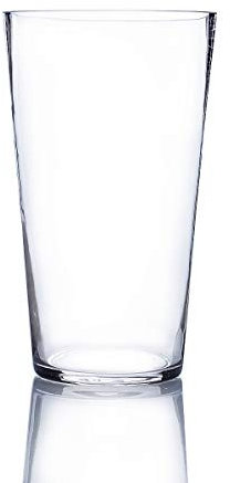 WGV VTC0509 konische Glasvase, Breite 12,7 cm, Höhe 22,9 cm, mehrere Größen zur Auswahl, transparent, zylindrisch, Blumen-Pflanzgefäß, Blumenstrauß, Mittelstück für Hochzeit, Veranstaltung,