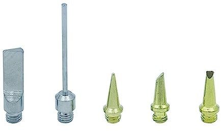 5 Pack Metal Solder Tips Soldering Iron Nozzle Replacement HS-1115K 26ml Cordless Solder