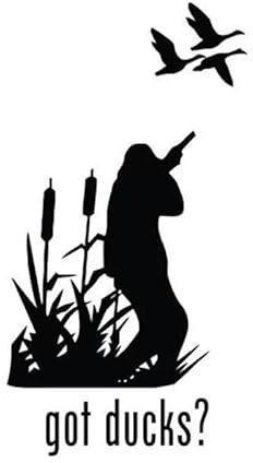 JIFENLI Autoaufkleber 8cm * 15cm Got Enten Vinyl Mode Styling Jagd Aufkleber Zubehör