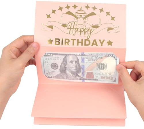 Ylnailky Porte-billets d'anniversaire | Enveloppes pour argent, cartes de vœux de vacances, tirelire créative pour, adolescents, adultes, hommes et femmes