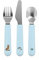 Mepal - Set de cubiertos infantiles de 3 piezas Mio Little Dutch - Cubiertos infantiles - Set de cubiertos con tenedor, cuchillo y cuchara para niños - Apto para lavavajillas - Forest Friends