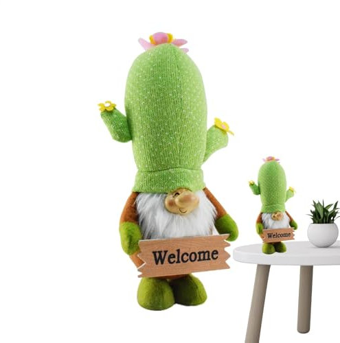 Giocattolo gnomo di cactus farcito - Ornamento nano in peluche, morbido peluche per feste | Decorazione domestica per festival e celebrazioni, peluche gnomo di cactus per spazi tematici