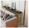 FQQPMS Radiator Cover,Narrow Console Table,Modern Entryway Table,Sofa Table,Side Table For Hallway,Bedside Table，Wall Coffee Table,Narrow Desk (Color : Black-gold, Size : 120x20x80cm)