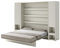 Friderik Bed Concept BC-013 Wandklappbett Vertikales Schrankbett ohne Matratze, 180x200 cm + 2X Vertikalschrank BC-07 (Kaschmirfarbe)
