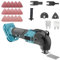 Bürstenloser Akku-Multifunktionswerkzeug, Ersatz für Makita 18V BL1830 mit 22-teiligem Zubehör, max. 20500 OPM，elektrisches oszillierendes Akku-Multi-Tool ，zum Entfernen,Schaben,Schneiden (ohne Akku)