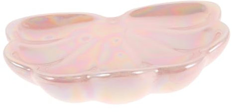 FRCOLOR Porte-savonnette Multifonction Drainage en Céramique Forme Coquillage Plateau Élégant pour Salle de Bain Cuisine pour Savonnette et Bijoux Décoratifs Bijoux Décoratifs