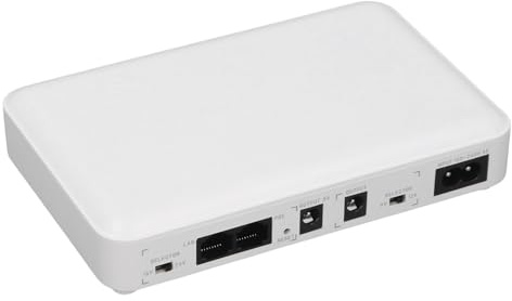 8000mah Mini UPS Battery Backup, 5V 9V 12V POE 15V 24V Sortie pour Moderne du Routeur, Alimentation de Sauvegarde avec Indicateur pour Routeur, Modem, Tablette, Téléphone