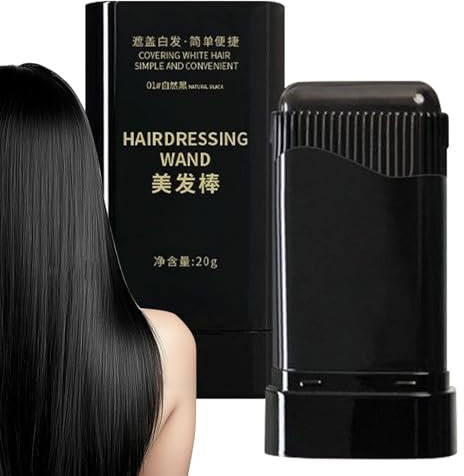 Carylooks Haarfärbestäbchen, Sofortiger Ausbesserungspinsel Für Graues Haar, Wasserfester Schweißfester Haarfärbestift, Tragbarer Temporärer Haarfärbekamm, Feuchtigkeitsspendender Concealer Applikator