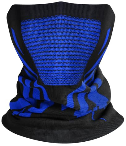 Kiiwah Schlauchschal Herren Winter Winddicht Halswärmer Elastisch und Atmungsaktiv Multifunktionstuch Loop Schal Damen Herren Halstuch für Motorrad Laufen Wandern Radfahren