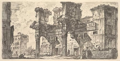 PSVDCTOO Vintage Malerei Poster Poster Wandbild Plattenteil des forums von nerva Parte del foro di nerva von battista piranesi Drucke auf Leinwand für Home Dekoration 60x90cm