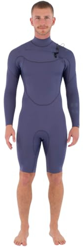 Hurley 2026 Herren Air 3/2 mm lange Ärmel Brustreißverschluss Shorty – Destroyer