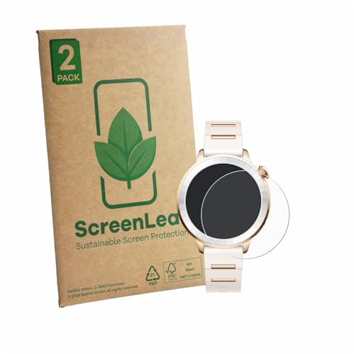 ScreenLeaf 2 Stück Schutzfolie für Oppo Watch X3 Mini [nachhaltiger Displayschutz, Folie, transparent, kratzfest]