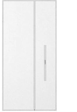 Kivivaka Tragbare Klimaanlage für Türdichtungs-Kit Schiebetüren bis 90 x 210 cm, 210T Polyester Abluft-Heißluftstopper mit Reißverschluss Weiß