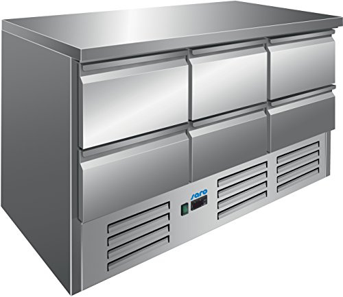 Saro 323-10041 Vivia S 903 S/S Top 6 x 1/2 Gekühlter Arbeitstisch
