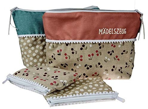 Mein-Name Waschtasche Lieblingskrusch Beautybag türkis 30x28x8cm