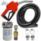 ZAPFPISTOLEN SET - für Dieselpumpe Heizölpumpe Ölpumpe Kraftstoffpumpe Wasserpumpe Tauchpumpe Brunnenpumpe - Zubehör - mit Zapfpistole, Schlauch, Rückschlagventil, Diesel-Filter und Anschluss-Zubehör