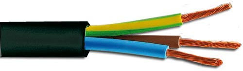 CAVO ELETTRICO SIMILGOMMA NERO rotolo 100 mt. (Sezione cavo 2x1,00 mm.)