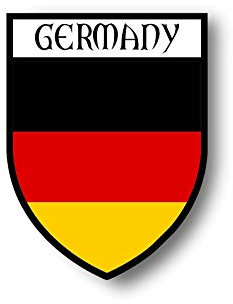 Akachafactory Aufkleber Sticker autoaufkleber Wappen Schild Flagge flaggen Fahne Deutschland