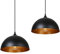 Tomshine Lot de 2 suspensions rétro en métal - Style industriel vintage - Diamètre : 30 cm - Noir LT057