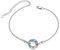 AOBOCO Kristall Armband Damen 925 Sterling Silber Freundschaftsarmbänder Geburtstags Valentinstag Weihnachten Geschenke für Sie Frauen Freundin Schwester Tochter