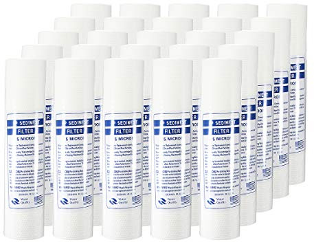 RanDal Cartuccia Filtro Acqua Da 1 Micron Da 5 Micron Per Osmosi Inversa Da 10 Pollici 25 Pezzi - A