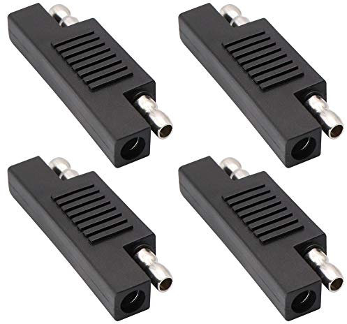 zdyCGTime SAE zu SAE Polaritätsumkehradapter, zum schnellen Trennen des Verlängerungskabels,SAE Stecker die Verbindung und Übertragung von Solarzellen, Autobatterien Adapter.4Pack