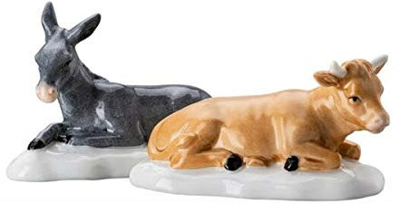 Hutschenreuther Weihnachtskrippe Krippenfigur Set Ochse Esel