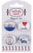 Big City Mini 4 Pack Crystal Fridge Magnet Union Jack London British Manchester Bee Liverpool Birmingham Newcastle Round (I Love London Mini)