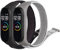 AK 2 Stück Armband Kompatibel mit Xiaomi Mi Band 4 Armband/Mi Band 3 Armband, Nylon Sport Ersatzarmband für Xiaomi Mi Band 4/Mi Band 3 (Schwarz+Grau)