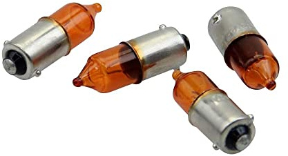 4x Blinker Birne Glühlampe Mini Ba9s 12V 23W orange