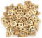ASPIRE UK ® 200 Holz-Kratzsteine, schwarze Buchstaben, Brettspiele, DIY-Projekte, Kunst, Wanddekoration und Scrapbooking, ideal für Kinder, Erwachsene und Bastelarbeiten